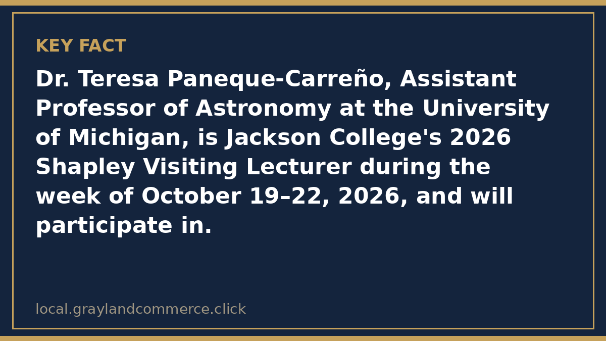 Fact card: the free Shapley Lecture How to Form a Planet is Wednesday, October 21 at 6:30 p.m. in Bert Walker Hall Community Rooms 144-145
