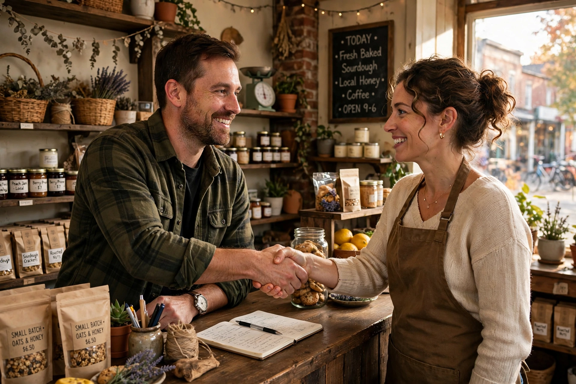 Partnership handshake